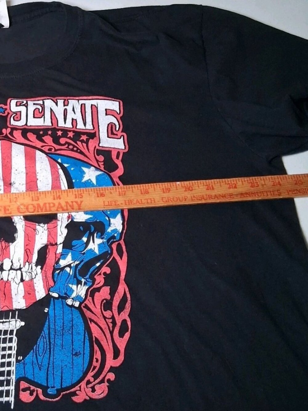 Stone Senate Band Shirt 2XL Black American Flag Skull Southern Rock Music Guitar - Picture 4 of 10
